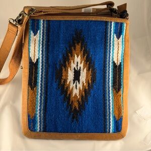 Myra Bag Sapphire Sky Shoulder Bag Western Boho Crossbody NWT